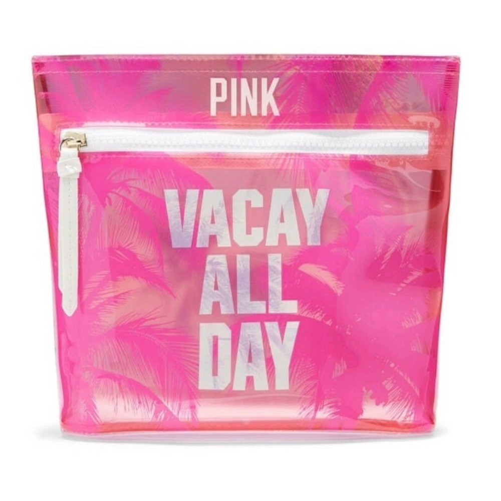 PINK Victoria's Secret 
VACAY ALL DAY Cosmetic Bag